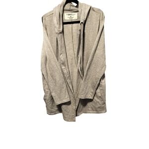 The Sweatshirt Project Gray Women's XL Hooded Cardigan Open Front Long Sleeve
